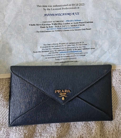 PRADA Gold Plated Limited Edition Wallet - Picture 3 of 9